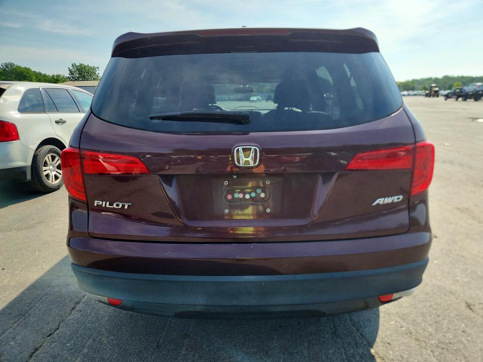 2016 Honda Pilot მანქანა იყიდება აუქციონზე, vin: 5FNYF6H83GB009639, აუქციონის ნომერი: 60844016