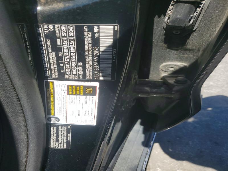 Aukcja sprzedaży 2015 Mercedes-benz Gl, vin: 4JGDF2EE5FA512898, numer aukcji: 59369316