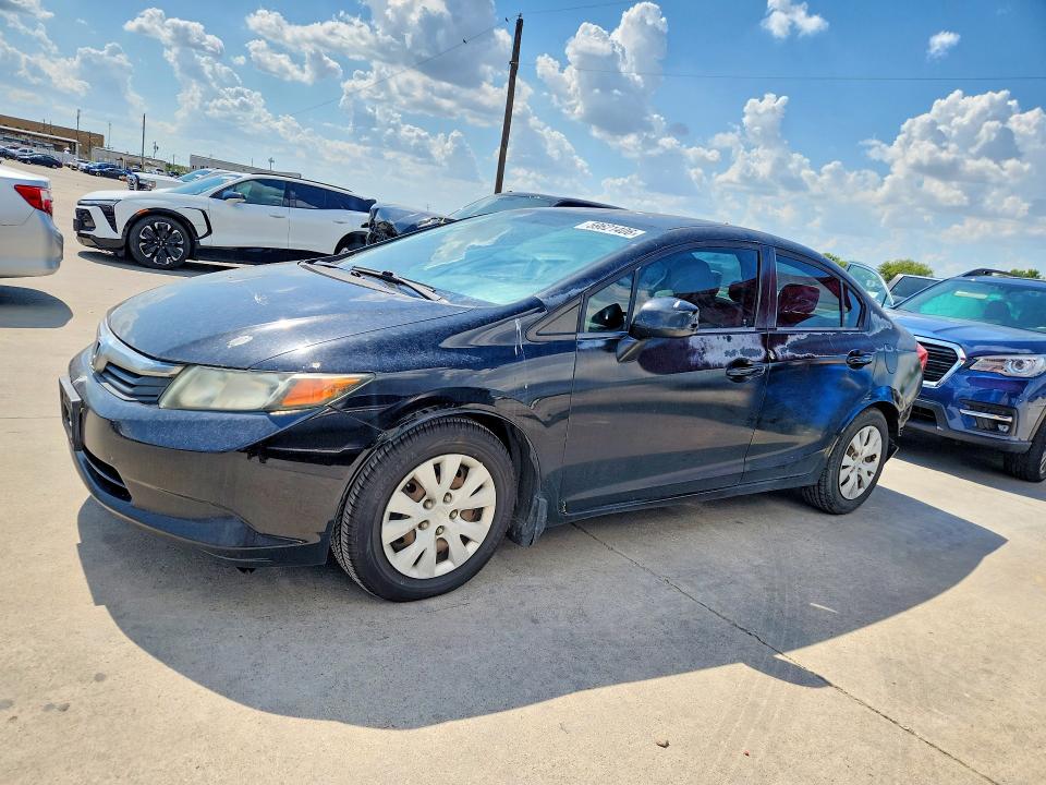 2012 Honda Civic მანქანა იყიდება აუქციონზე, vin: 2HGFB2F58CH555203, აუქციონის ნომერი: 59621406