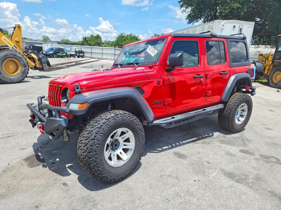 2020 Jeep Wrangler Unlimited მანქანა იყიდება აუქციონზე, vin: 1C4HJXDG1LW185404, აუქციონის ნომერი: 60015856