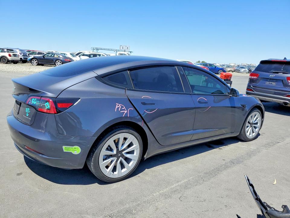 Aukcja sprzedaży 2022 Tesla Model 3, vin: 5YJ3E1EB9NF203797, numer aukcji: 60086626