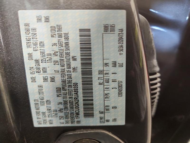 Продажа на аукционе авто 2024 Ford Escape, vin: 1FMCU0GN2RUA89350, номер лота: 62474116