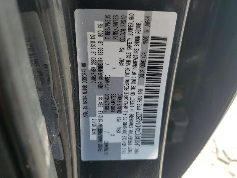 Aukcja sprzedaży 2017 Mazda Cx-3, vin: JM1DKFC74H0142807, numer aukcji: 61177396