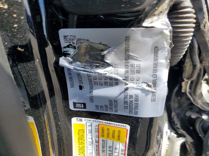 60899736 :رقم المزاد ، 1GKS1DKL6MR318392 vin ، 2021 Gmc Yukon مزاد بيع