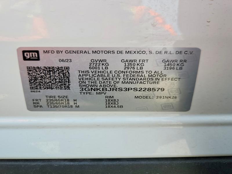 Продаж на аукціоні авто 2023 Chevrolet Blazer, vin: 3GNKBJRS3PS228579, номер лоту: 60223686