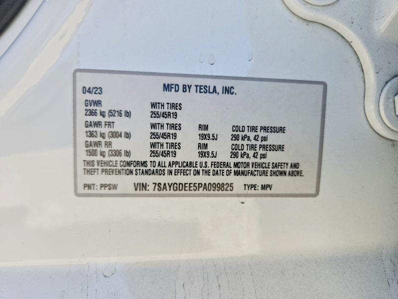 Aukcja sprzedaży 2023 Tesla Model Y, vin: 7SAYGDEE5PA099825, numer aukcji: 61384796
