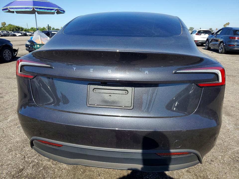 2025 Tesla Model 3 მანქანა იყიდება აუქციონზე, vin: 5YJ3E1EA1SF071847, აუქციონის ნომერი: 59021736