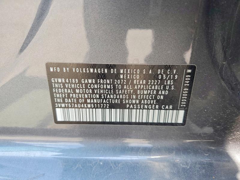 Aukcja sprzedaży 2019 Volkswagen Golf Sportwagen, vin: 3VWY57AU4KM511772, numer aukcji: 60669916