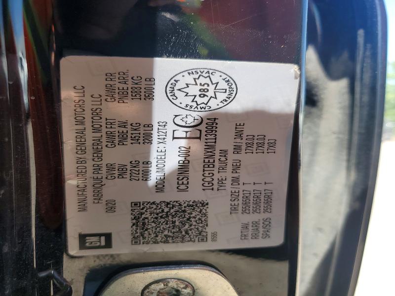Aukcja sprzedaży 2021 Chevrolet Colorado, vin: 1GCGTBENXM1139994, numer aukcji: 61371156