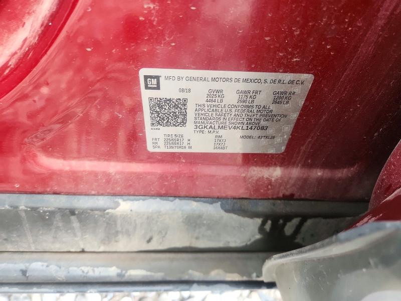 Aukcja sprzedaży 2019 Gmc Terrain, vin: 3GKALMEV4KL147083, numer aukcji: 62986906