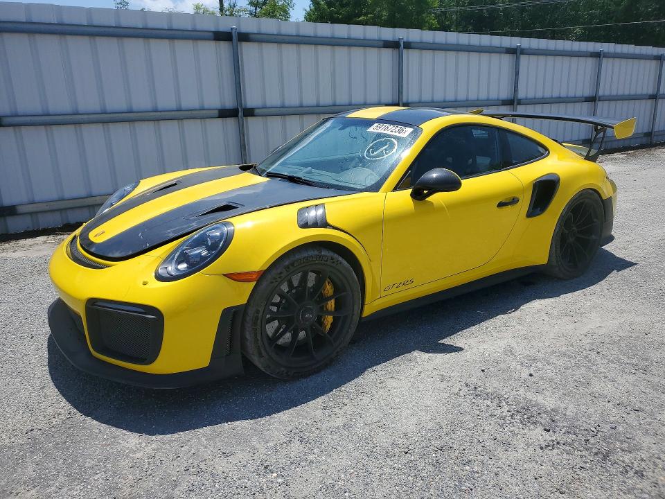 59167236 :رقم المزاد ، WP0AE2A93JS186024 vin ، 2018 Porsche 911 مزاد بيع