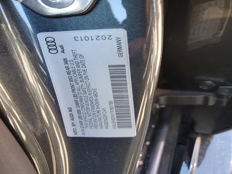 2024 Audi Rs E-tron Gt მანქანა იყიდება აუქციონზე, vin: WAUBHBFW1R7901789, აუქციონის ნომერი: 62043806