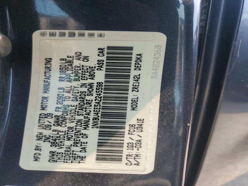 Продаж на аукціоні авто 2010 Toyota Corolla, vin: 1NXBU4EE5AZ245598, номер лоту: 61060236