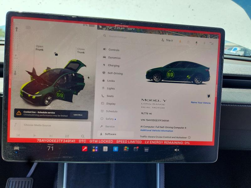Aukcja sprzedaży 2026 Tesla Model Y, vin: 7SAYGDEE3TF349141, numer aukcji: 60498856