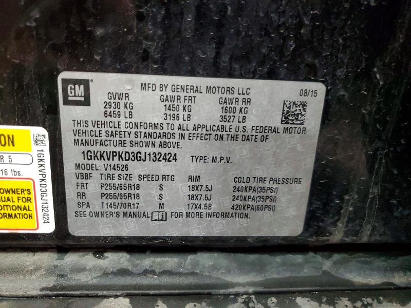 Продажа на аукционе авто 2016 Gmc Acadia, vin: 1GKKVPKD3GJ132424, номер лота: 61678446
