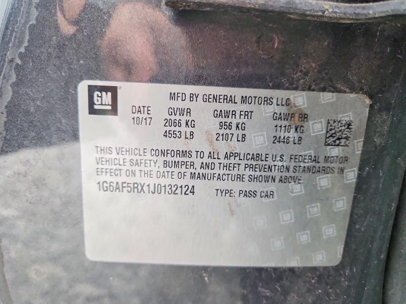 61333046 :رقم المزاد ، 1G6AF5RX1J0132124 vin ، 2018 Cadillac Ats مزاد بيع