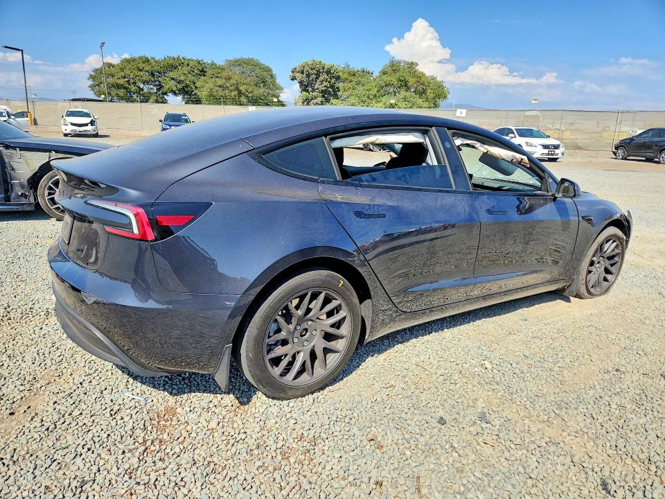 2025 Tesla Model 3 მანქანა იყიდება აუქციონზე, vin: 5YJ3E1EA4SF012842, აუქციონის ნომერი: 60973096