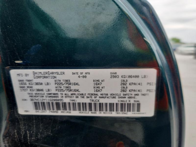 Aukcja sprzedaży 2001 Dodge Ram 1500, vin: 3B7HC12Y11G208095, numer aukcji: 61905346