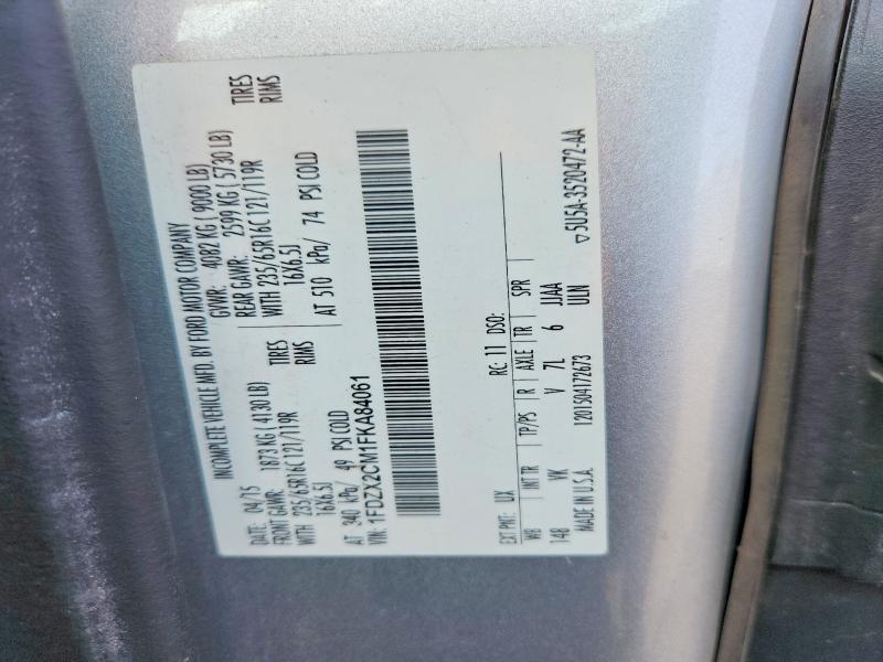 Продаж на аукціоні авто 2015 Ford Transit, vin: 1FDZX2CM1FKA84061, номер лоту: 62472066