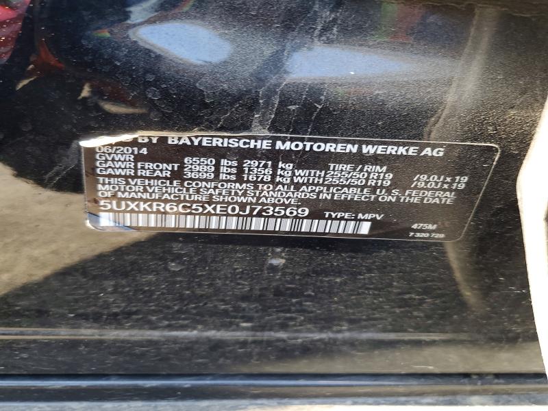 Продаж на аукціоні авто 2014 Bmw X5, vin: 5UXKR6C5XE0J73569, номер лоту: 61081276