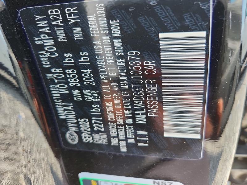 62854946 :رقم المزاد ، KMHLM4DG3TU105379 vin ، 2026 Hyundai Elantra مزاد بيع