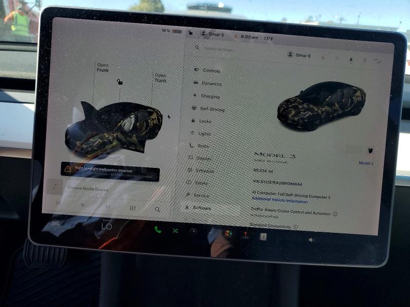 Продажа на аукционе авто 2021 Tesla Model 3, vin: 5YJ3E1EA2MF096694, номер лота: 62884116