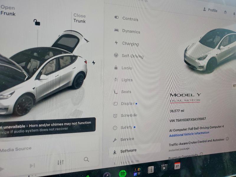 Продажа на аукционе авто 2025 Tesla Model Y, vin: 7SAYGDEFXSA376857, номер лота: 62648466