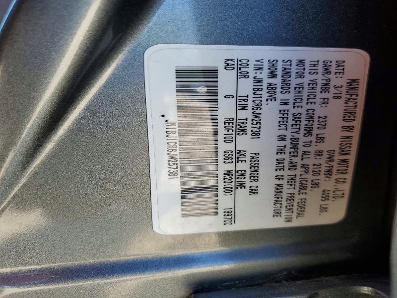 60404176 :رقم المزاد ، JN1BJ1CR6JW257381 vin ، 2018 Nissan Rogue Sport مزاد بيع