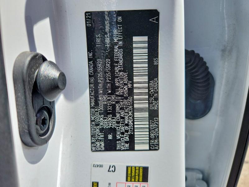 2021 Lexus Rx მანქანა იყიდება აუქციონზე, vin: 2T2SGMDA3MC061560, აუქციონის ნომერი: 60790206