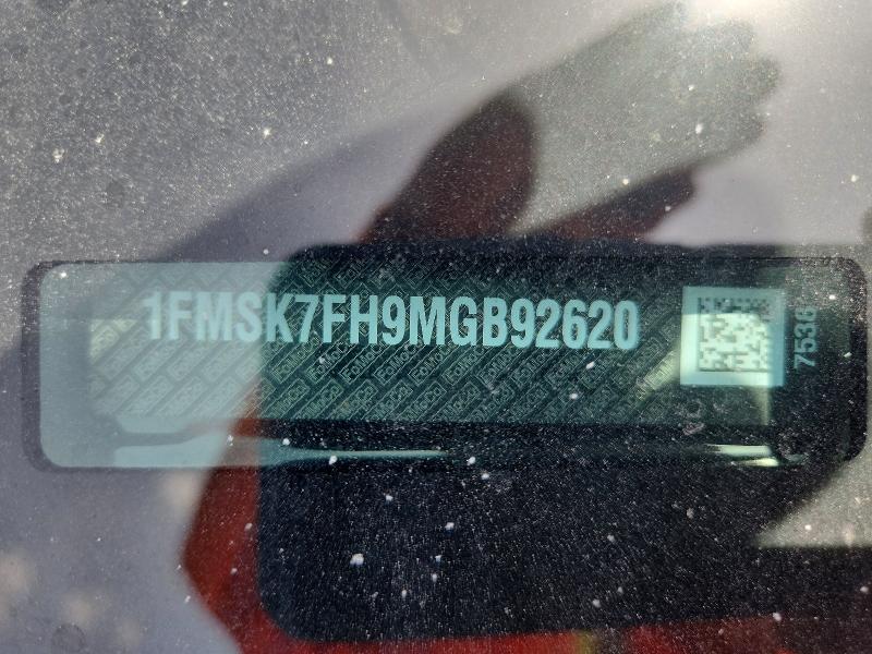 62578456 :رقم المزاد ، 1FMSK7FH9MGB92620 vin ، 2021 Ford Explorer مزاد بيع