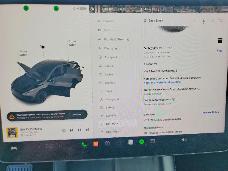 2023 Tesla Model Y მანქანა იყიდება აუქციონზე, vin: 7SAYGDEE5PA094933, აუქციონის ნომერი: 60424566