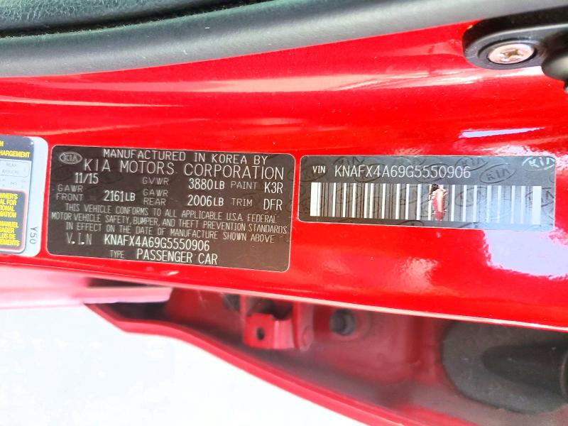2016 Kia Forte მანქანა იყიდება აუქციონზე, vin: KNAFX4A69G5550906, აუქციონის ნომერი: 59631926