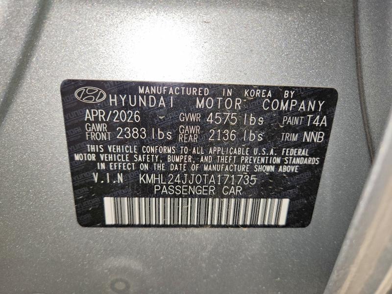 Продажа на аукционе авто 2026 Hyundai Sonata Hybrid, vin: KMHL24JJ0TA171735, номер лота: 62676926
