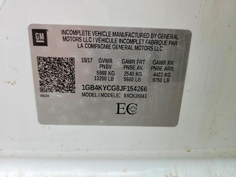 59590136 :رقم المزاد ، 1GB4KYCG8JF154266 vin ، 2018 Chevrolet Silverado مزاد بيع