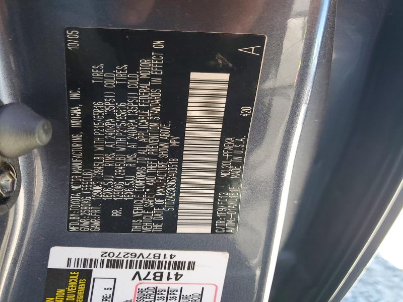 Продажа на аукционе авто 2006 Toyota Sienna, vin: 5TDZA23C96S403518, номер лота: 60594076
