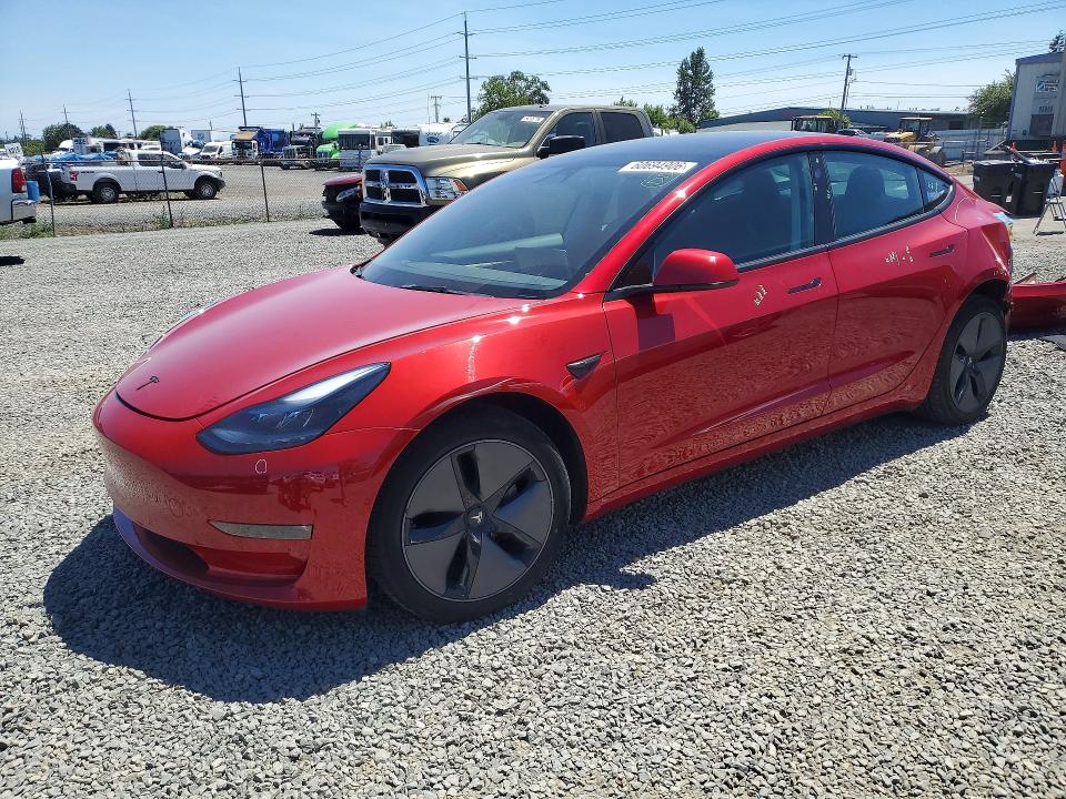 2022 Tesla Model 3 მანქანა იყიდება აუქციონზე, vin: 5YJ3E1EB2NF367344, აუქციონის ნომერი: 60694906