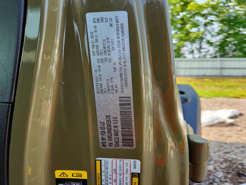 Продажа на аукционе авто 2025 Jeep Wrangler, vin: 1C4RJXN66SW536736, номер лота: 59648896