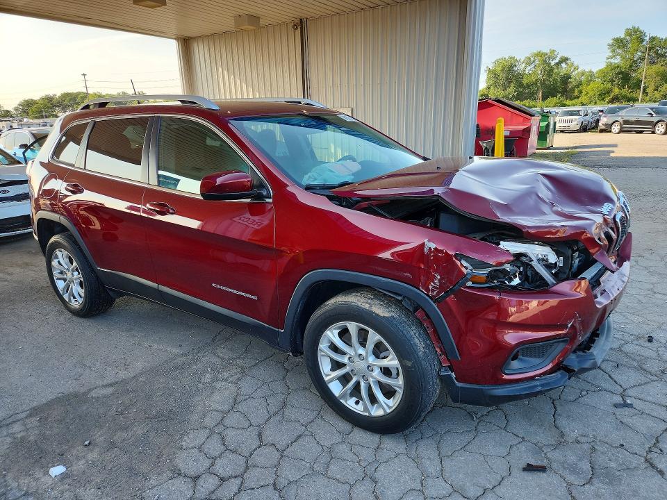 62021816 :رقم المزاد ، 1C4PJLCBXKD110396 vin ، 2019 Jeep Cherokee مزاد بيع