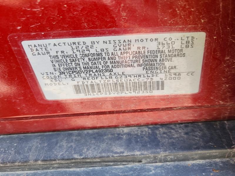 59249836 :رقم المزاد ، 3N1CP5DV2PL492350 vin ، 2023 Nissan Kicks مزاد بيع