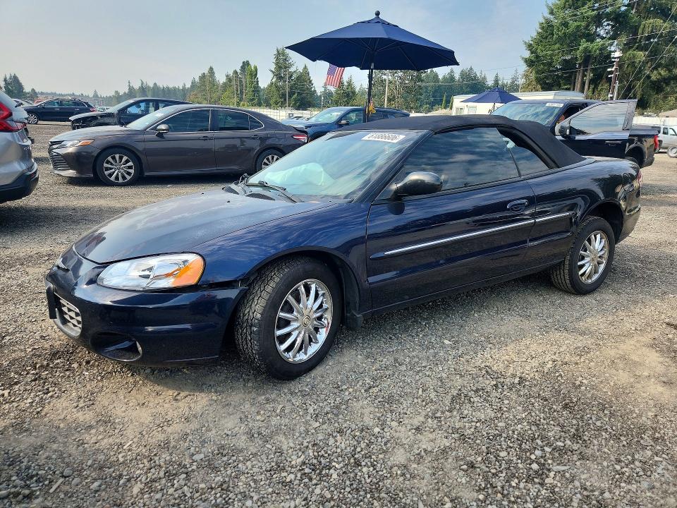 Продаж на аукціоні авто 2003 Chrysler Sebring, vin: 1C3EL65R53N524893, номер лоту: 61886606