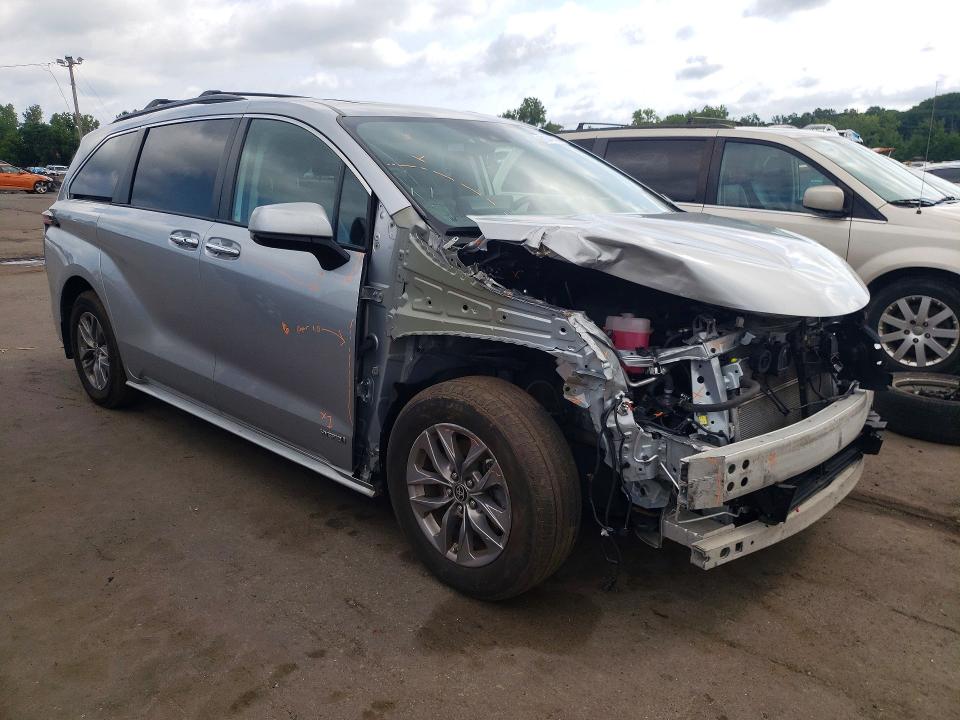 Продаж на аукціоні авто 2021 Toyota Sienna, vin: 5TDJSKFC5MS028388, номер лоту: 61348896