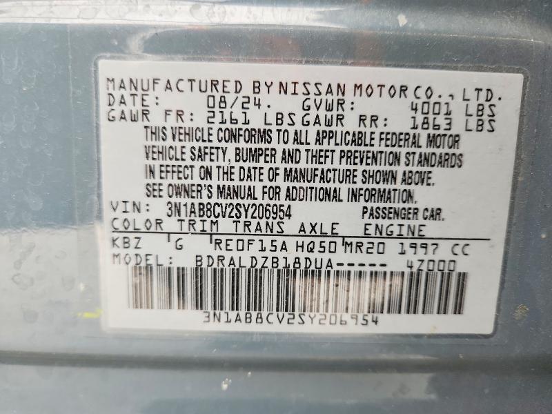 61419746 :رقم المزاد ، 3N1AB8CV2SY206954 vin ، 2025 Nissan Sentra مزاد بيع