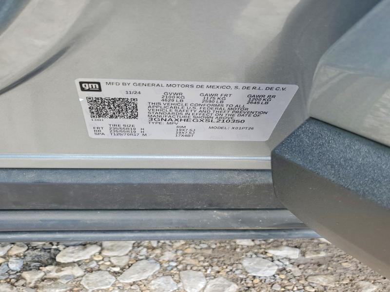 Продаж на аукціоні авто 2025 Chevrolet Equinox, vin: 3GNAXHEGXSL210350, номер лоту: 61341176