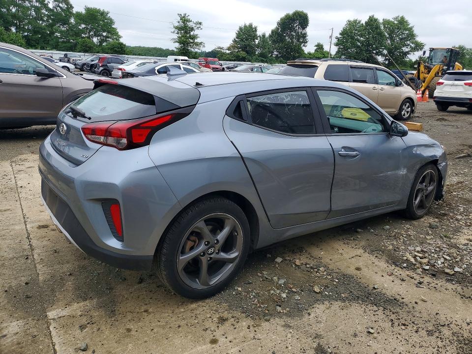 2019 Hyundai Veloster მანქანა იყიდება აუქციონზე, vin: KMHTG6AF1KU017962, აუქციონის ნომერი: 60129786
