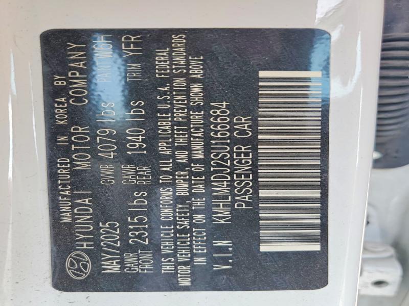 2025 Hyundai Elantra Hybrid მანქანა იყიდება აუქციონზე, vin: KMHLM4DJ2SU166684, აუქციონის ნომერი: 60835326