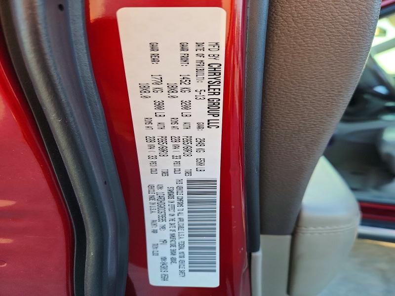 Продаж на аукціоні авто 2013 Dodge Durango, vin: 1C4RDHDG0DC679595, номер лоту: 59288096