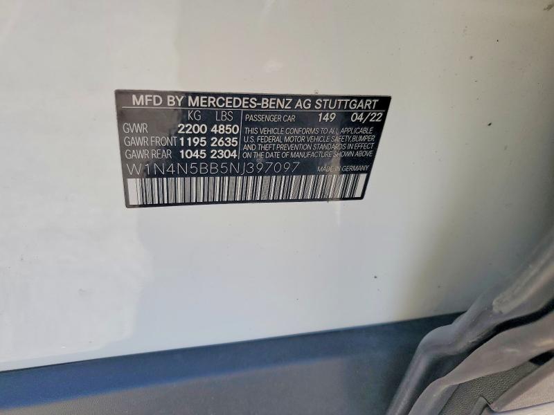 Aukcja sprzedaży 2022 Mercedes-benz Gla, vin: W1N4N5BB5NJ397097, numer aukcji: 59179126