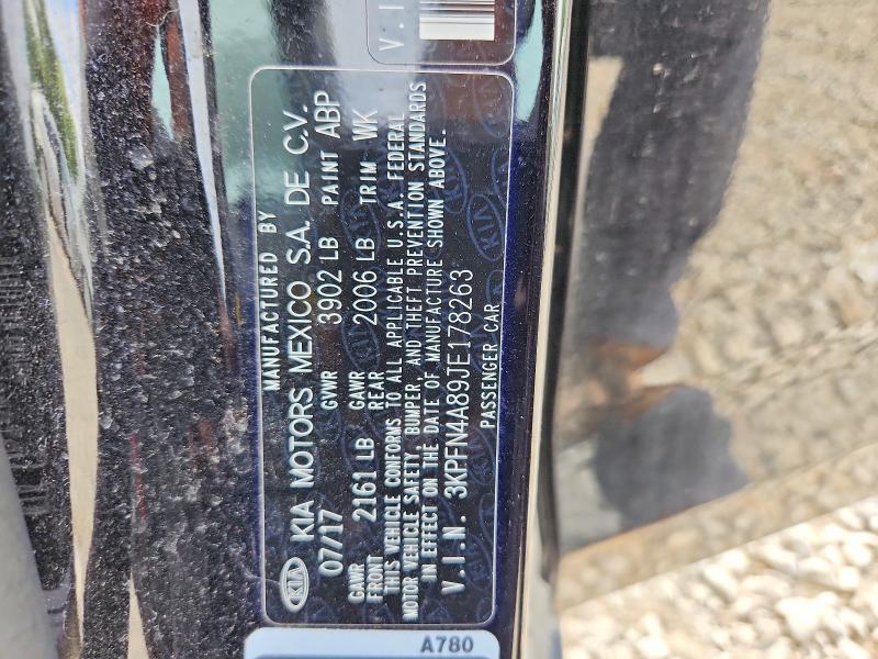 2018 Kia Forte მანქანა იყიდება აუქციონზე, vin: 3KPFN4A89JE178263, აუქციონის ნომერი: 60135536