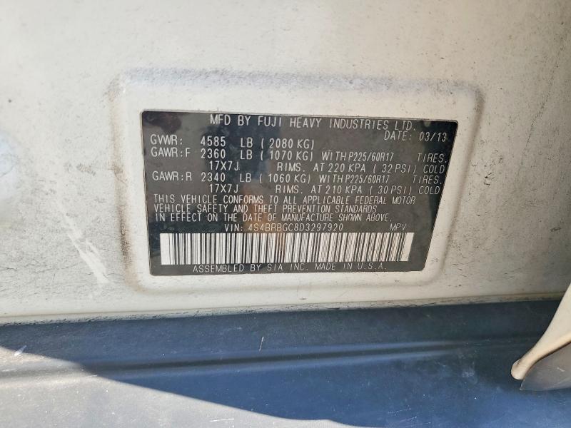 Auction sale of the 2013 Subaru Outback, vin: 4S4BRBGC8D3297920, lot number: 62026056