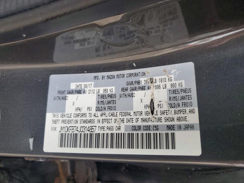 62951066 :رقم المزاد ، JM1DKFB74J0314857 vin ، 2018 Mazda Cx-3 مزاد بيع